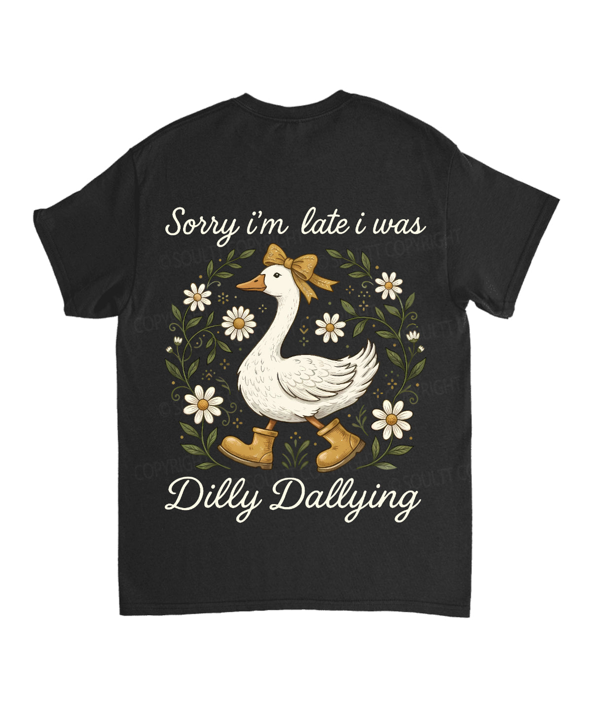 Sorry I’m Late, His Timing Not Mine Double Sided Unisex Cotton Christian T-Shirt