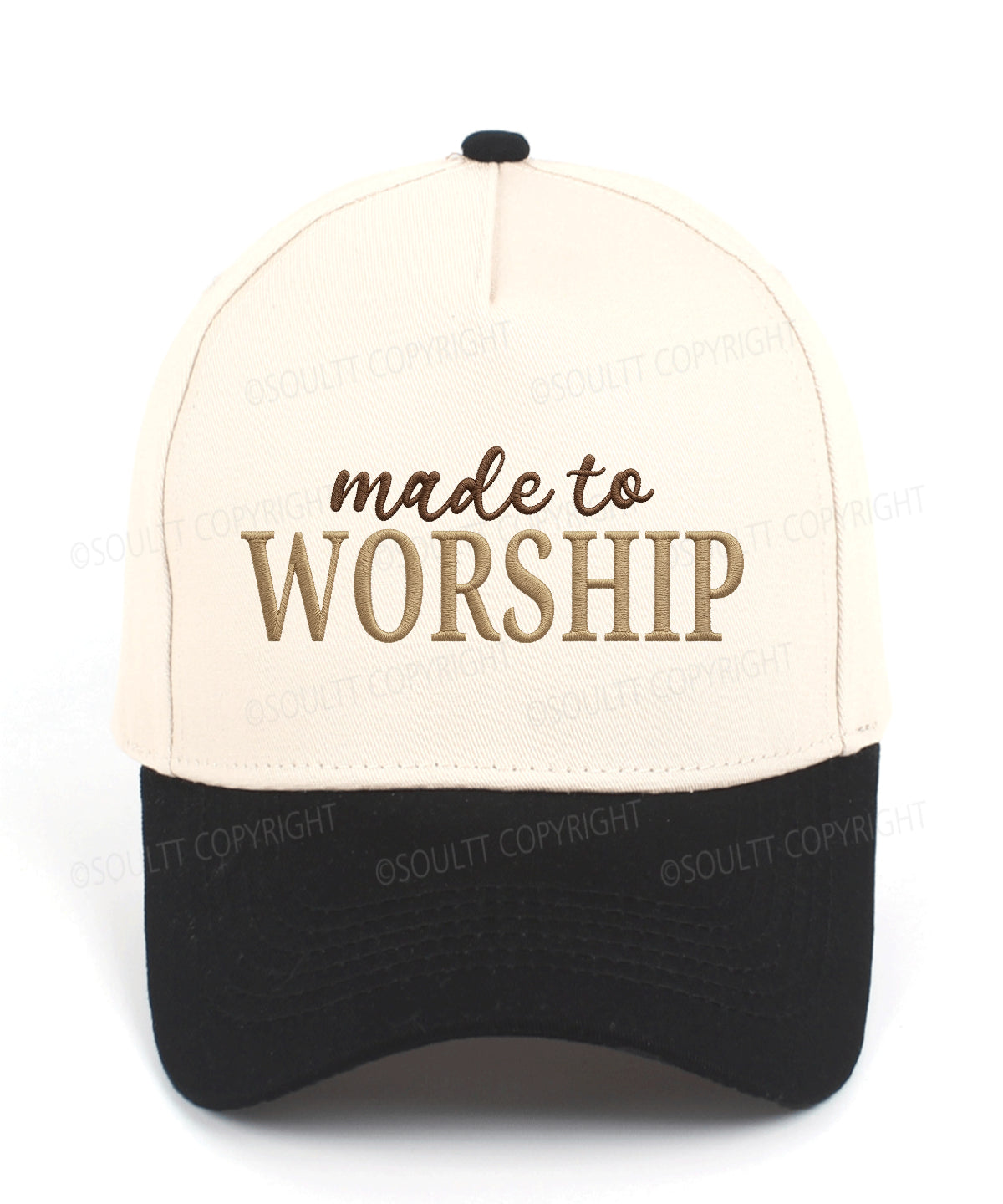 Made To Worship Embroidered Christian Trucker Hat