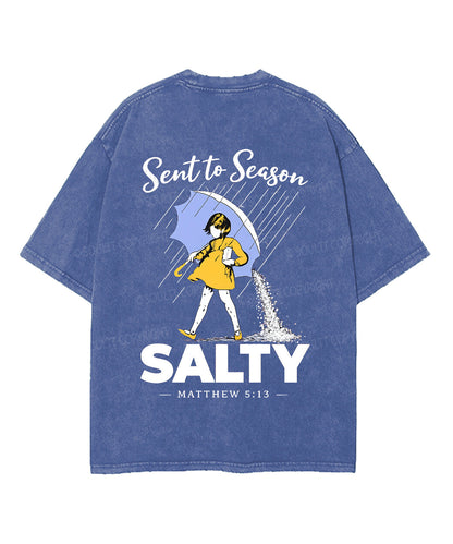 Sent To Season Double Sided Unisex Washed Christian T-shirt