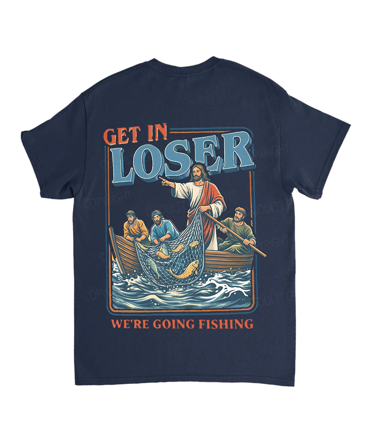 We're Going Fishing Double Sided Unisex Cotton Christian T-Shirt
