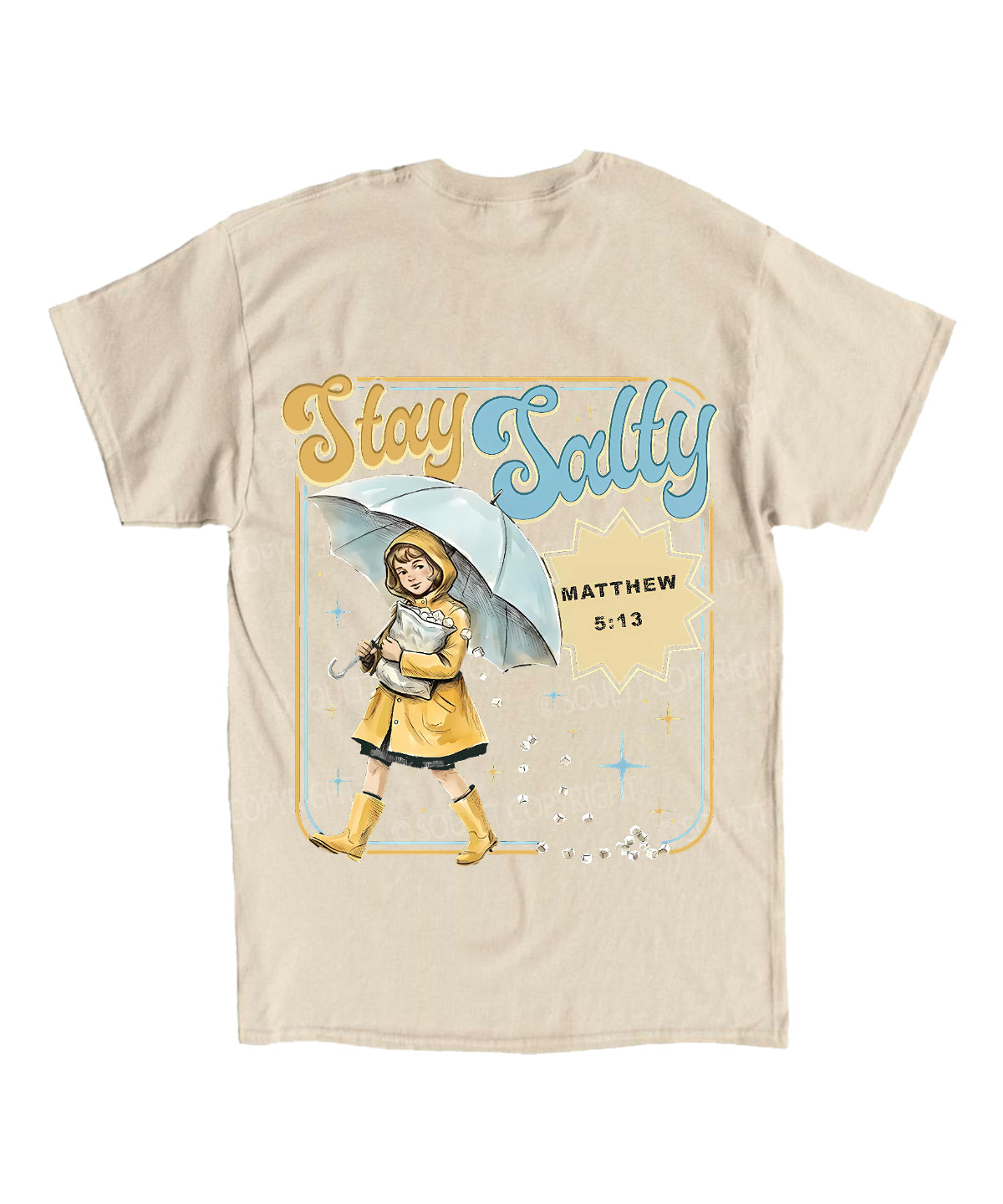 Stay Salty Double Sided Unisex Cotton Christian T-Shirt