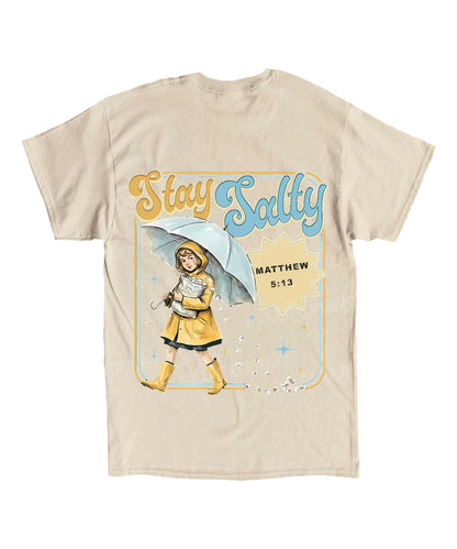 Stay Salty Double Sided Unisex Cotton Christian T-Shirt