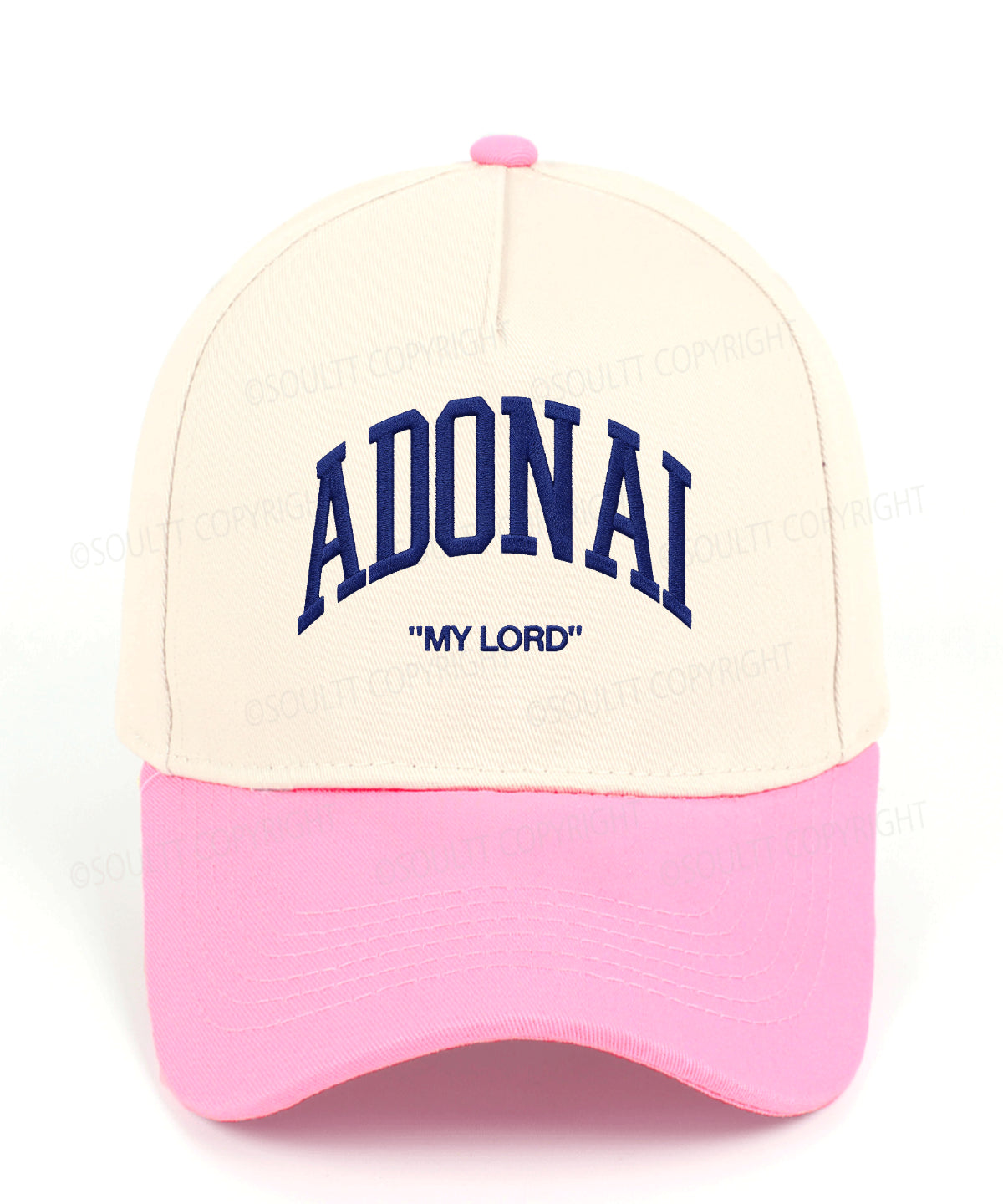 Adonai Embroidered Christian Trucker Hat