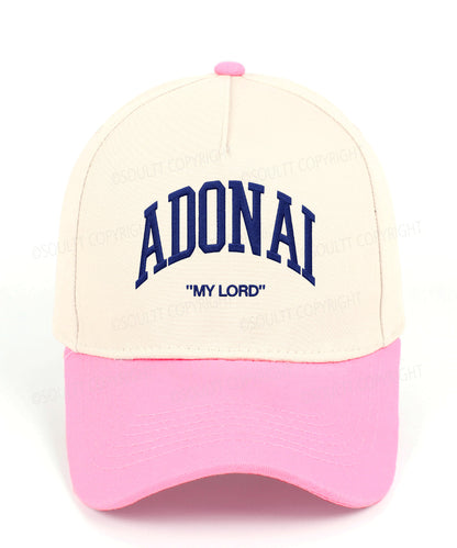 Adonai Embroidered Christian Trucker Hat