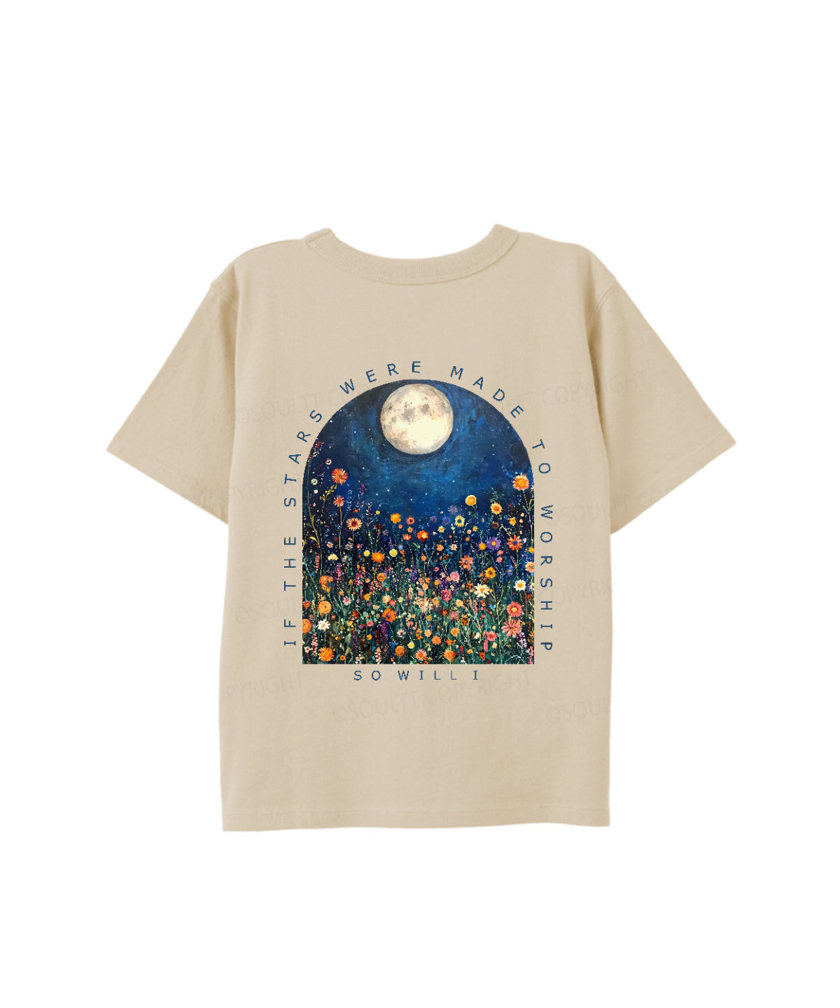 Kids If The Stars Were Made To Worship Double Sided Cotton Christian T-shirt