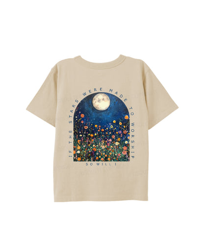 Kids If The Stars Were Made To Worship Double Sided Cotton Christian T-shirt