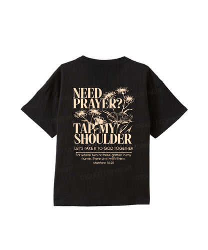 Kids Need Prayer ? Double Sided Cotton Christian T-shirt