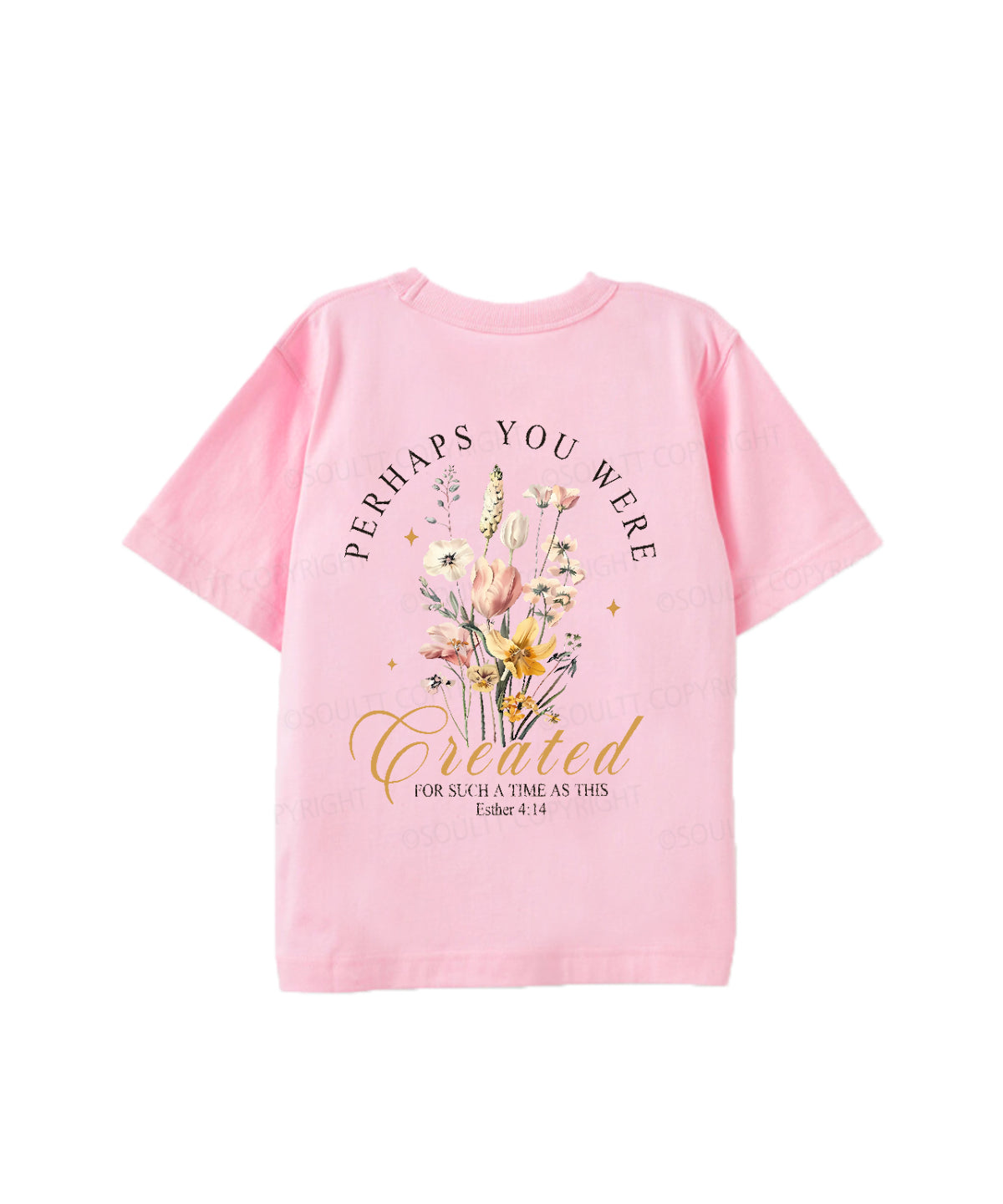 Kids Perhaps You Were Created Double Sided Cotton Christian T-shirt