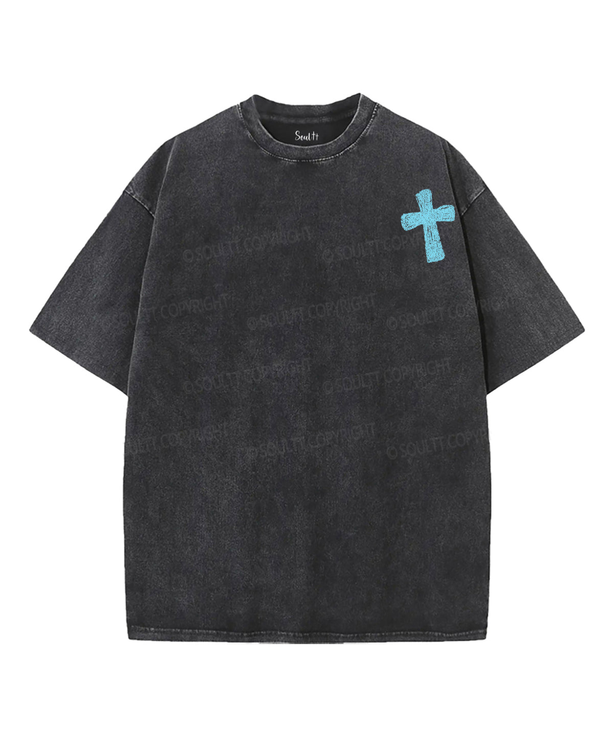 Heaven Pours Out Blessings Double Sided Unisex Washed Christian T-shirt