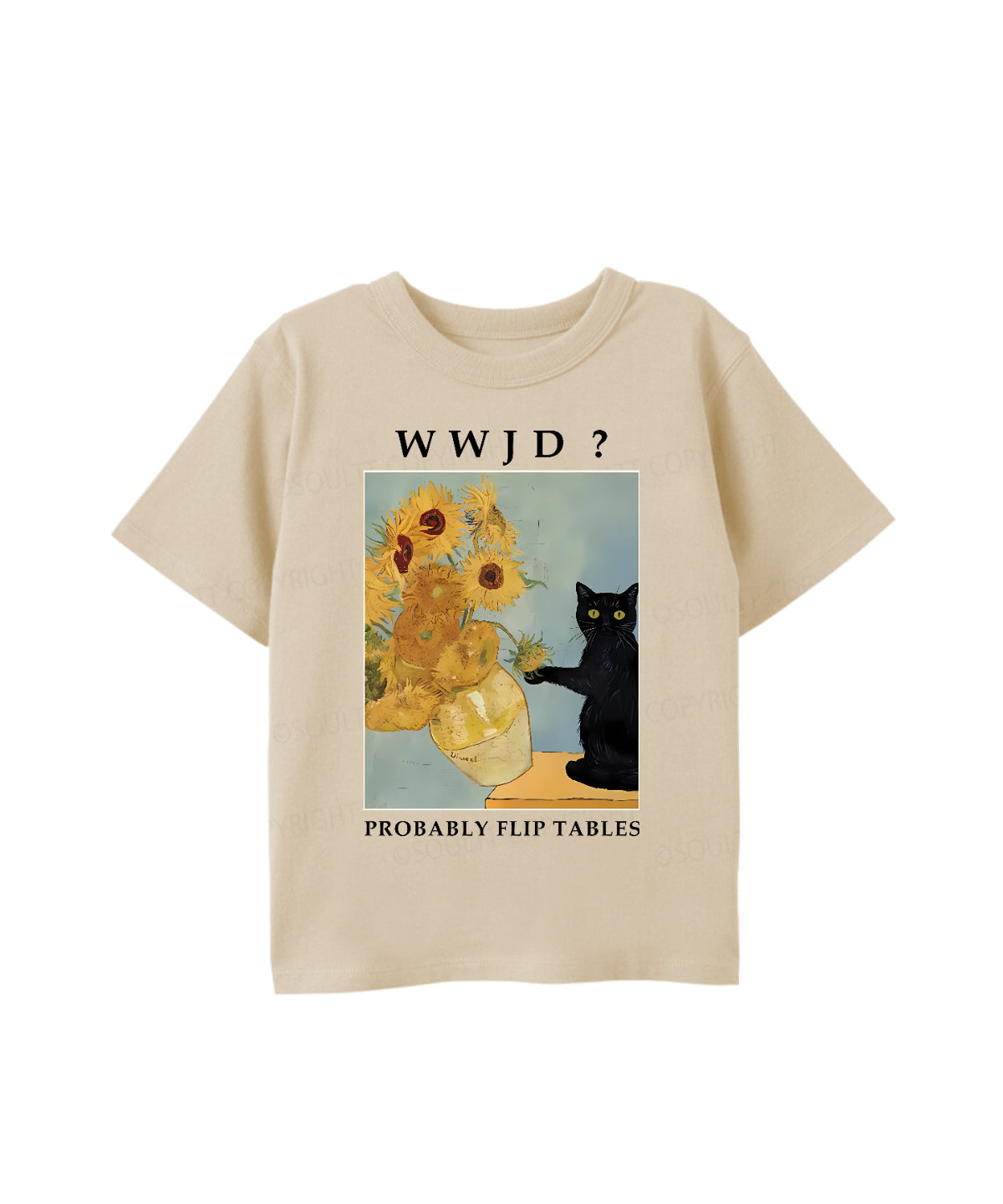 Kids WWJD? Probably Flip Tables Cotton Christian T-shirt