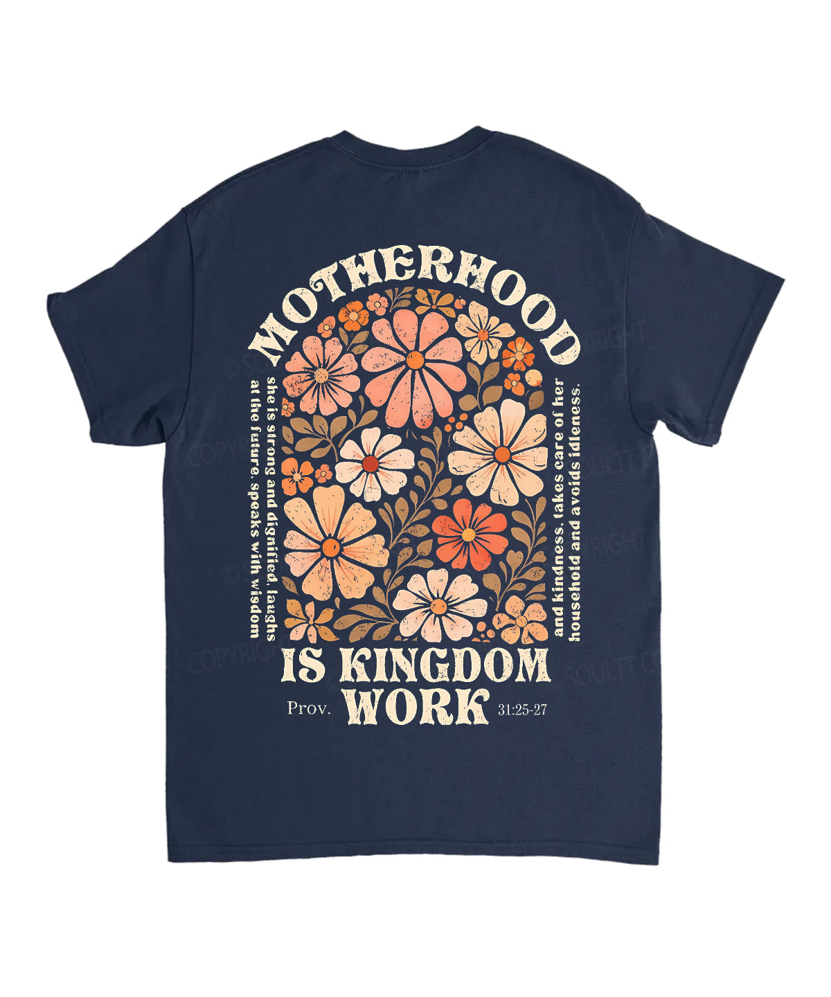 Motherhood Is Kingdom Work Double Sided Unisex Cotton Christian T-Shirt