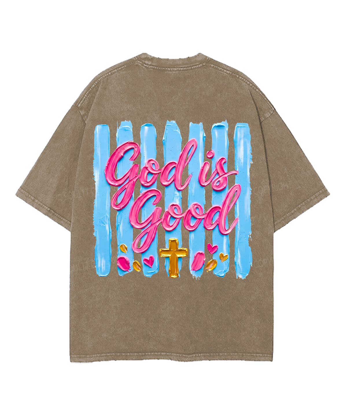 God Is Good Double Sided Unisex Washed Christian T-shirt