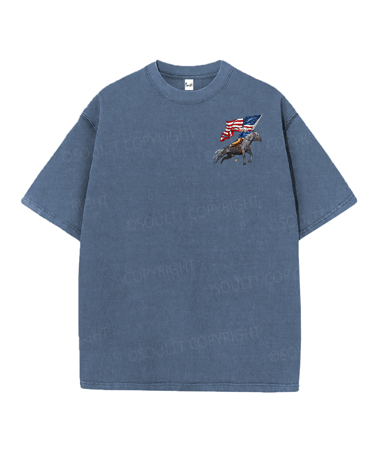 250 Years America Anniversary Double Sided Unisex Christian Washed T-Shirt & Shorts