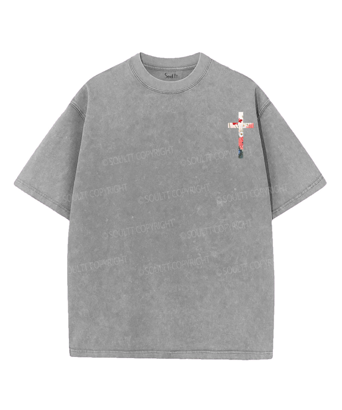 One Nation Under God Double Sided Unisex Washed Christian T-shirt