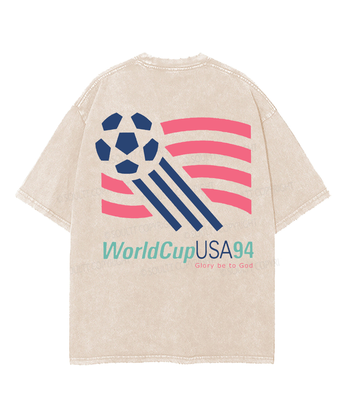 World Cup Double Sided Unisex Washed Christian T-shirt