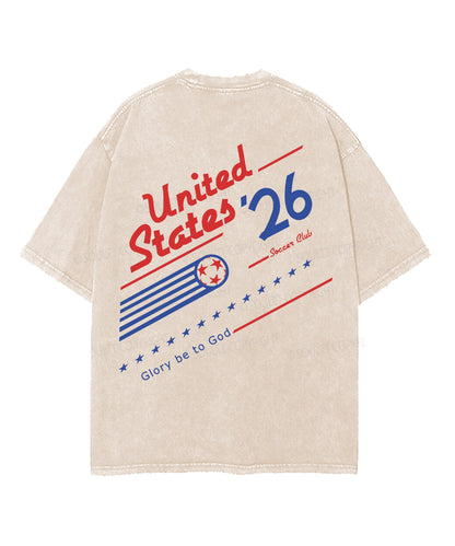 2026 World Cup Double Sided Unisex Washed Christian T-shirt