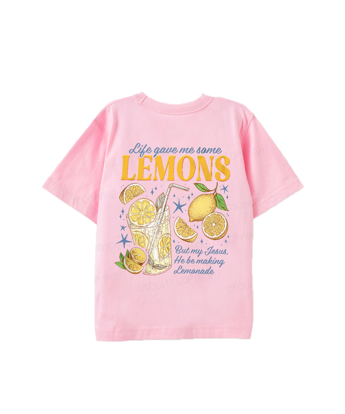 Kids Life Gave Me Some Lemons Double Sided Cotton Christian T-shirt
