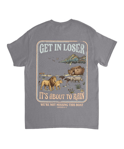 It's About To Rain We're Not Missing This Boat Double Sided Unisex Cotton Christian T-Shirt
