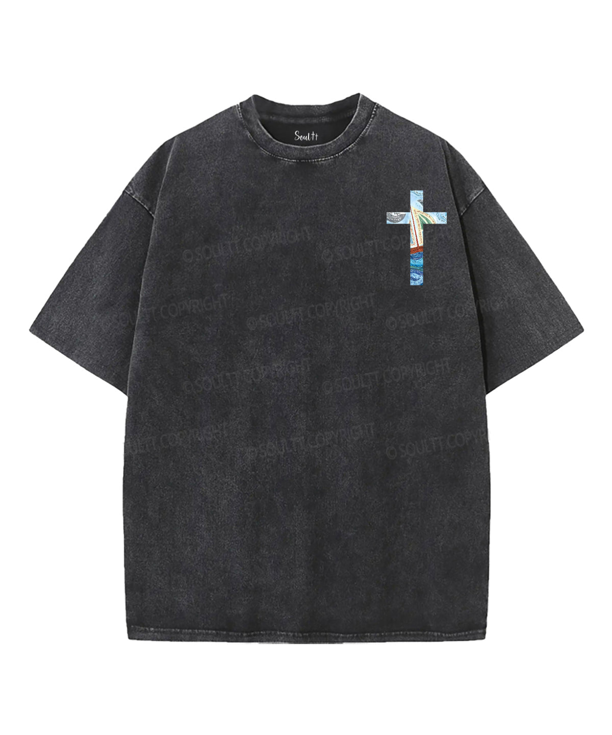 Trust The God Double Sided Unisex Washed Christian T-shirt
