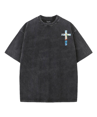 Trust The God Double Sided Unisex Washed Christian T-shirt