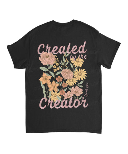 Created By The Creator Double Sided Unisex Cotton Christian T-Shirt