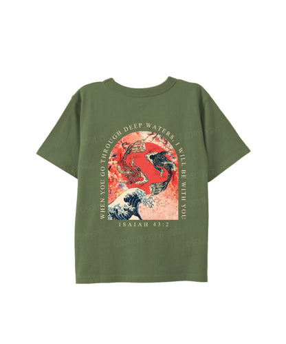 Kids I WIll Be With You Double Sided Cotton Christian T-shirt