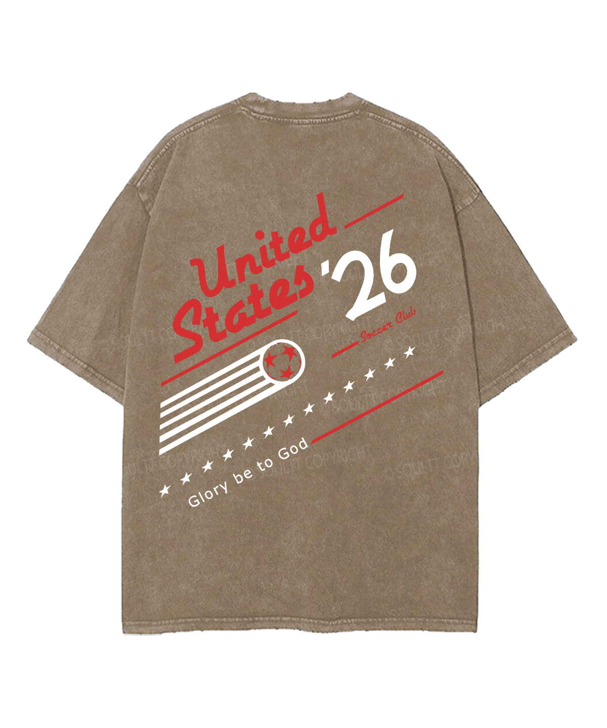 2026 World Cup Double Sided Unisex Washed Christian T-shirt