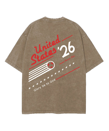 2026 World Cup Double Sided Unisex Washed Christian T-shirt