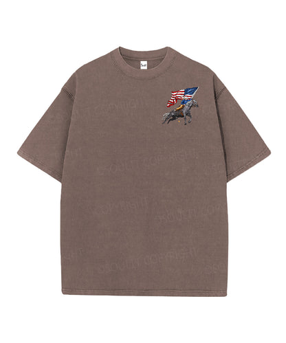 250 Years America Anniversary Double Sided Unisex Christian Washed T-Shirt & Shorts