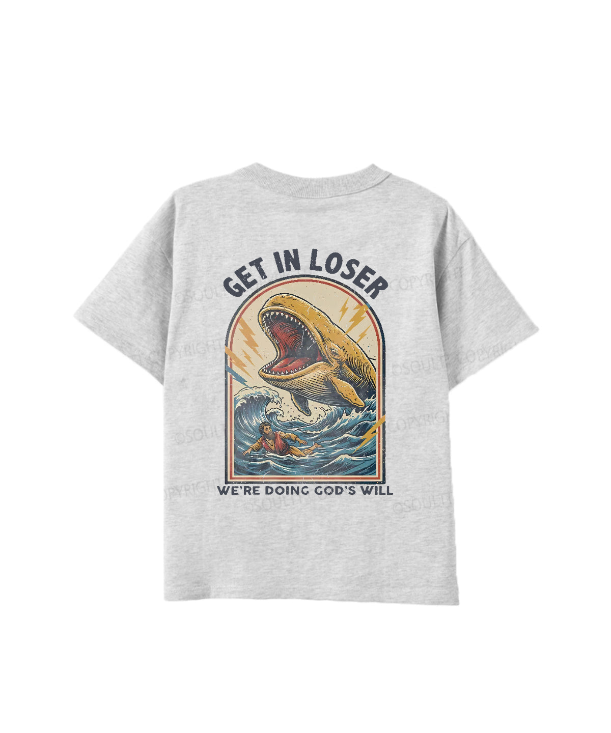 Kids We're Doing God's Will Double Sided Cotton Christian T-shirt