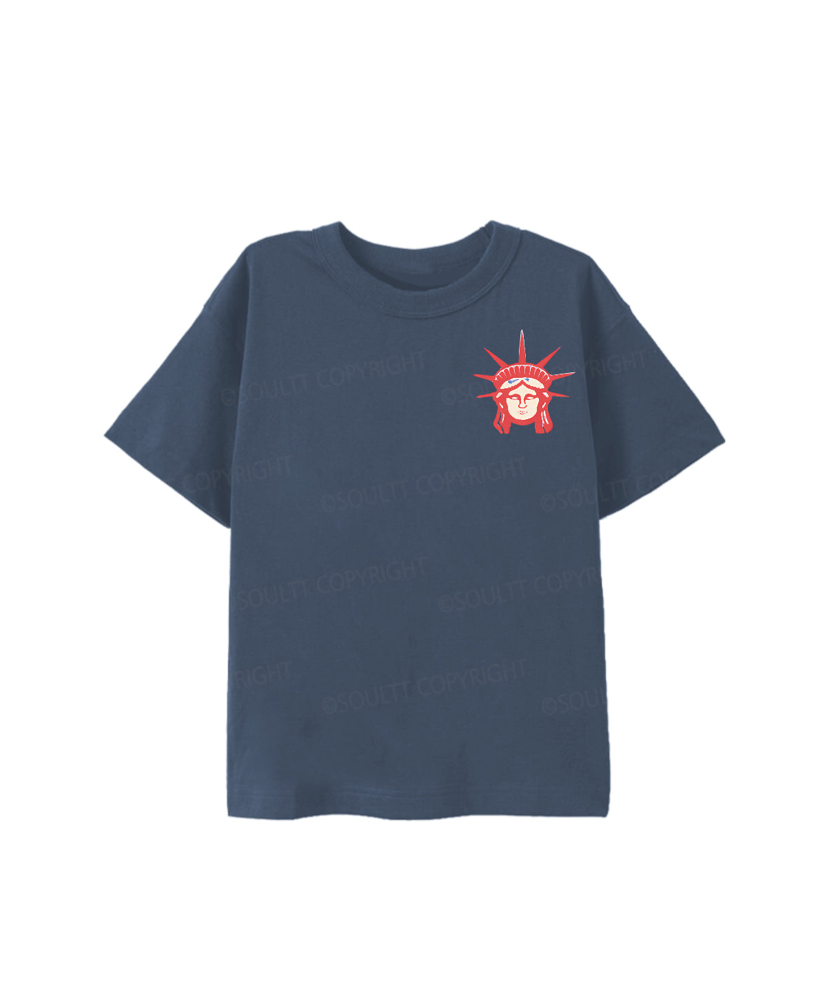 Kids She Loves Jesus And America Double Sided Cotton Christian T-shirt