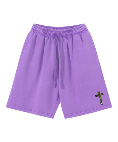 Rooted In Christ Double Sided Unisex Christian Washed T-Shirt & Shorts