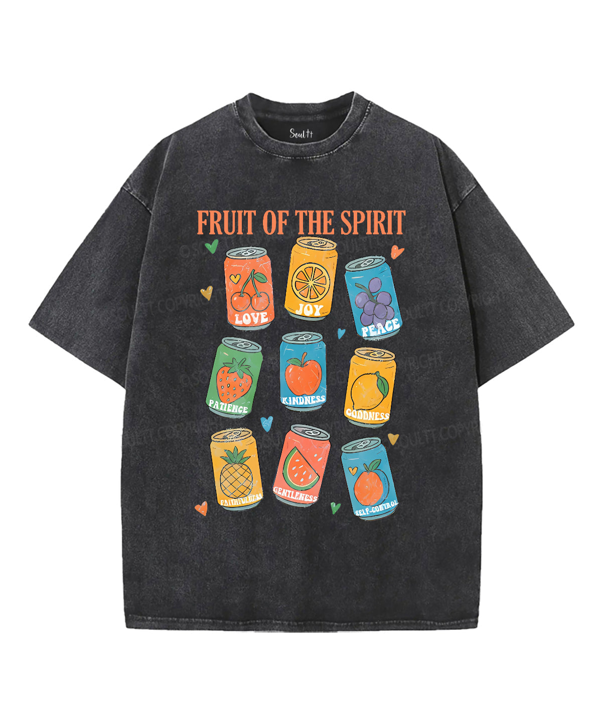 Fruit Of The Spirit Unisex Washed Christian T-shirt