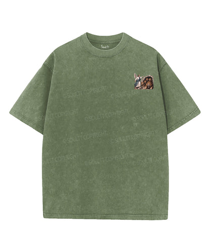 We're Taming Lions Double Sided Unisex Washed Christian T-shirt