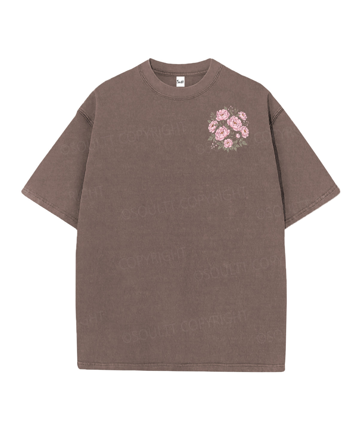 Rooted In Christ Double Sided Unisex Christian Washed T-Shirt & Shorts
