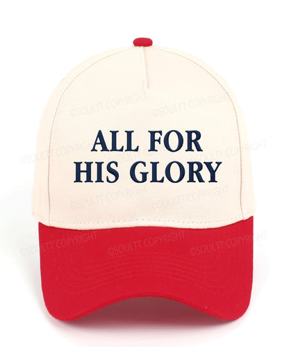 All For His Glory Embroidered Christian Trucker Hat
