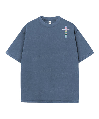 He Heals The Brokenhearted Double Sided Unisex Christian Washed T-Shirt & Shorts