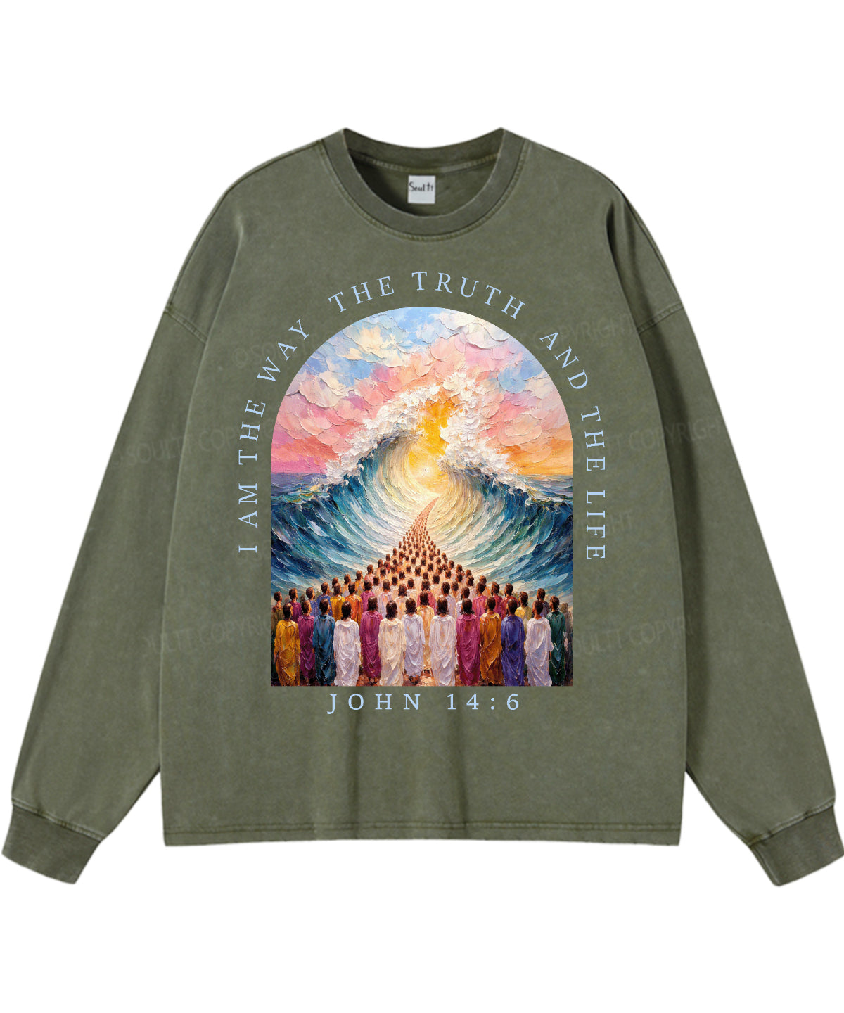 I Am The Way Washed Christian Long-sleeve T-shirt