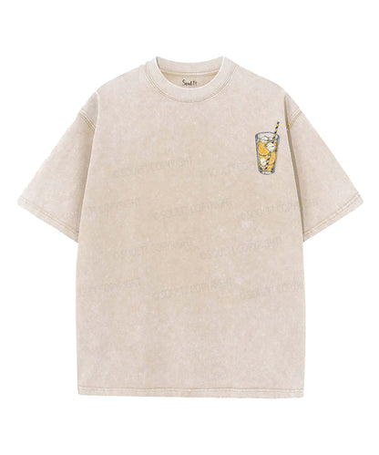 Life Gave Me Some Lemons Double Sided Unisex Washed Christian T-shirt