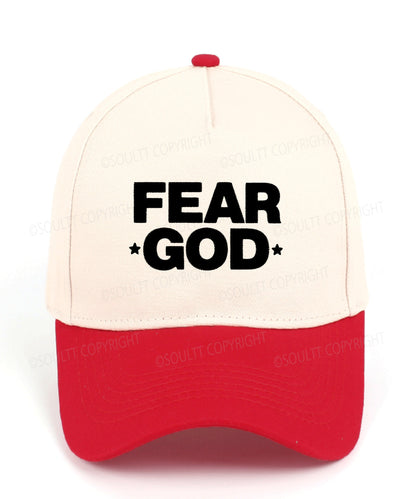 Fear God Embroidered Christian Trucker Hat