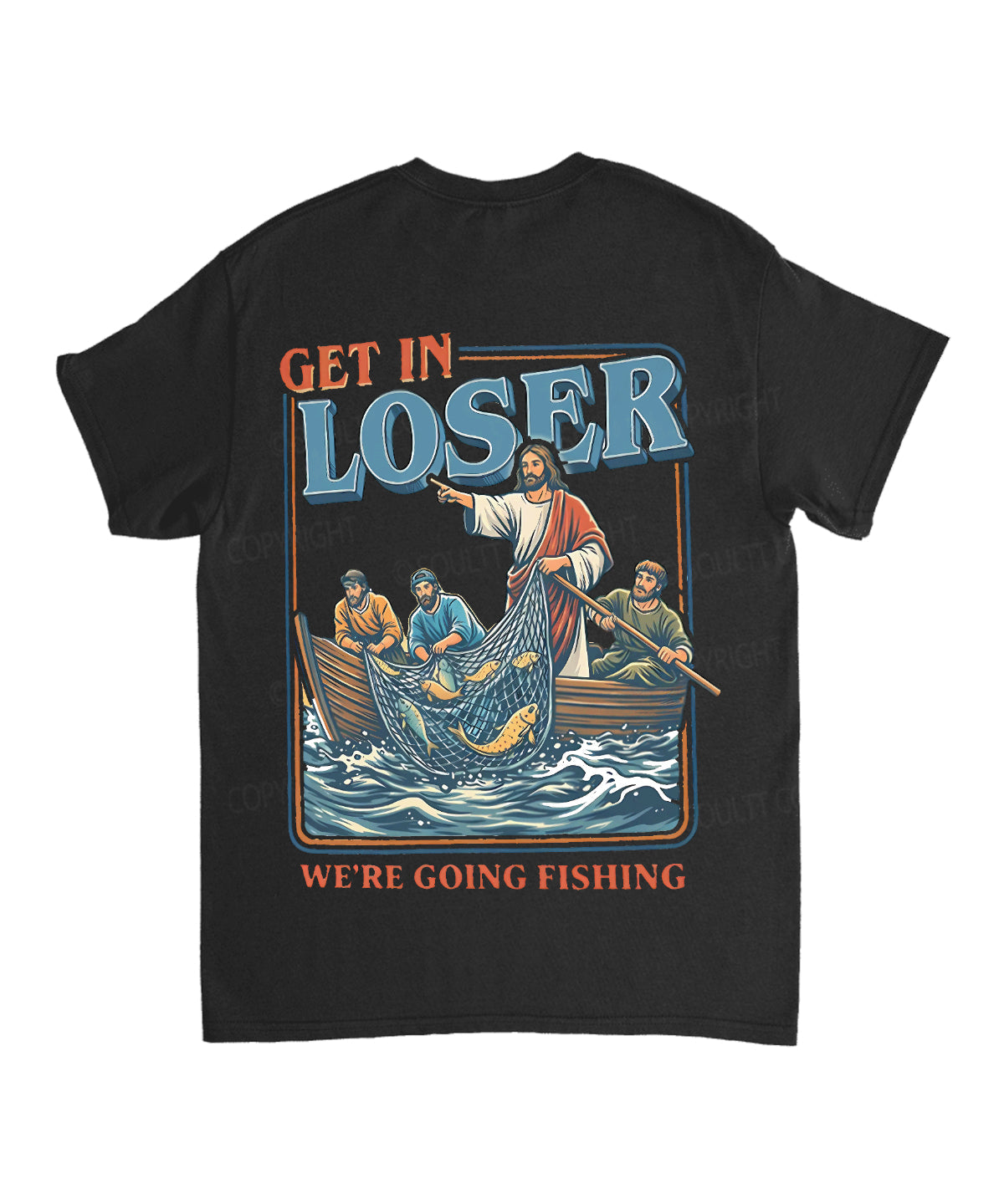 We're Going Fishing Double Sided Unisex Cotton Christian T-Shirt