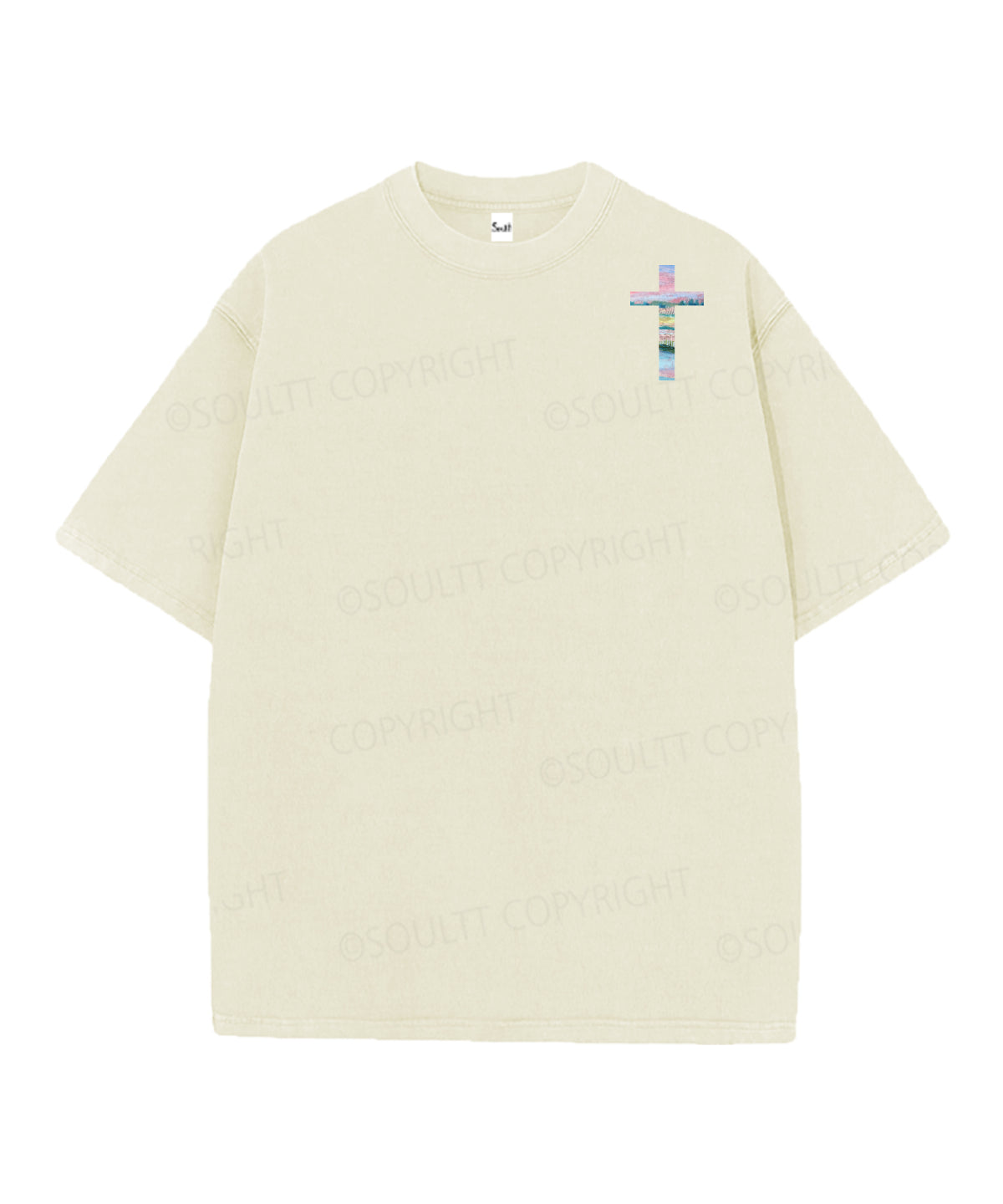 He Heals The Brokenhearted Double Sided Unisex Christian Washed T-Shirt & Shorts