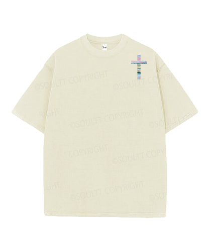 He Heals The Brokenhearted Double Sided Unisex Christian Washed T-Shirt & Shorts